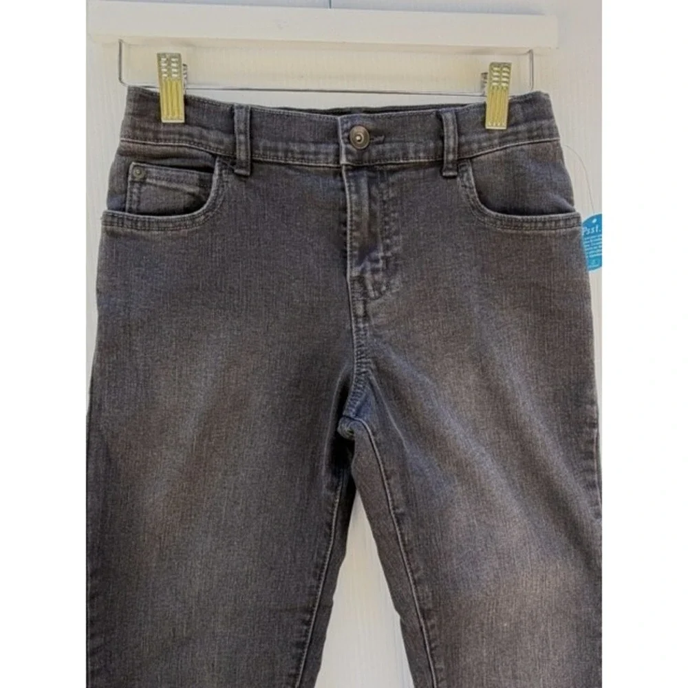 The Childrens Place Boys Jeans Size 10 Black Stretch Straight Leg Adjustable